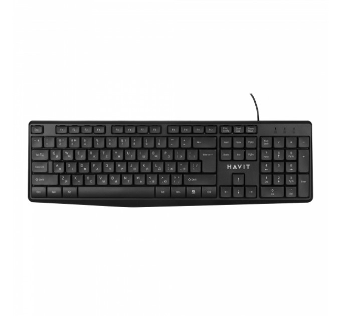 Дротова клавіатура HAVIT KB206 USB Black