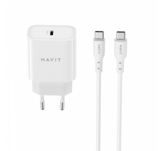 Зарядний пристрій HAVIT ST934 20W USB-C з кабелем USB-C - USB-C