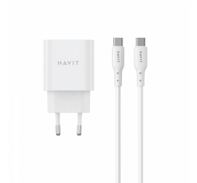 Зарядний пристрій HAVIT ST934 20W USB-C з кабелем USB-C - USB-C