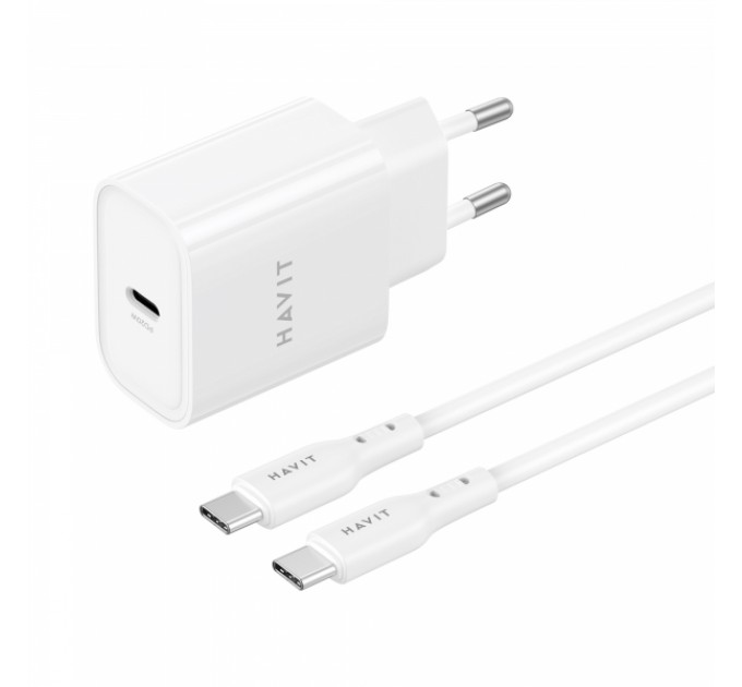 Зарядний пристрій HAVIT ST934 20W USB-C з кабелем USB-C - USB-C