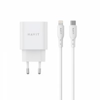 Зарядний пристрій HAVIT ST935 20W USB-C з кабелем USB-C - Lightning