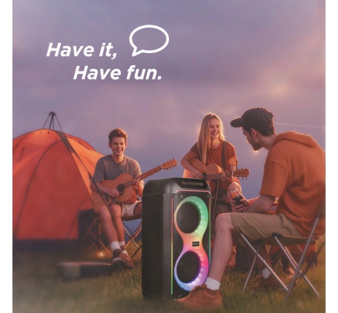 Портативна колонка HAVIT SQ149BT 100W RGB Black