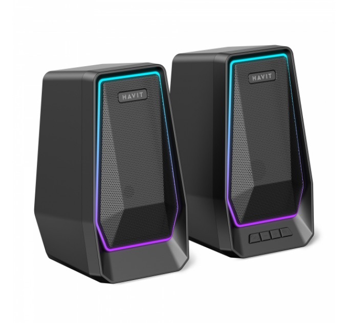 Стерео колонки HAVIT SK769BT USB 10W RGB Black