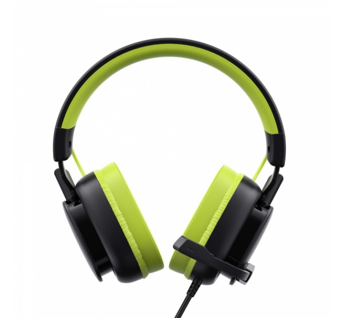 Ігрові навушники з мікрофоном HAVIT H2048U Black+Green Plug USB 7.1