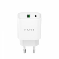 Зарядний пристрій HAVIT UC111 PRO 20W USB-A+USB-C White
