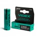 Акумулятор Videx літій-іонний 18650 (без захисту) 2200mAh