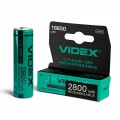 Акумулятор Videx літій-іонний 18650 (без захисту) 2800mAh
