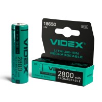 Акумулятор Videx літій-іонний 18650 (без захисту) 2800mAh