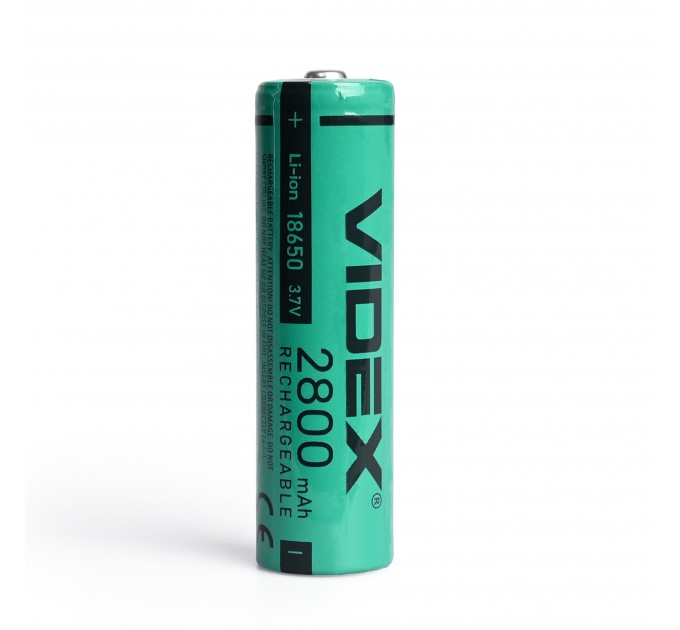 Акумулятор Videx літій-іонний 18650 (без захисту) 2800mAh