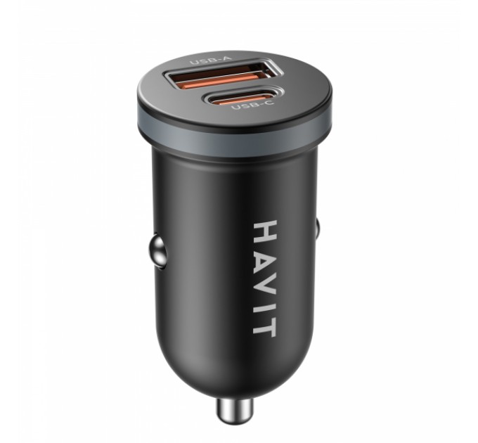 Автомобільний зарядний пристрій HAVIT CC2043 30W USB-A+USB-C