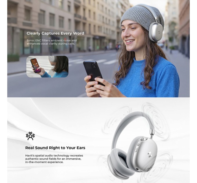 Навушники накладні бездротові HAVIT H670BT 