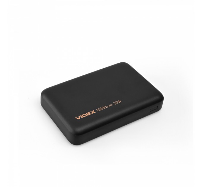 Повербанк з бездротовою зарядкою 10000mAh VIDEX VPB-331 PD20W Black