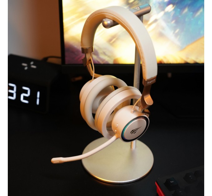 Бездротові ігрові навушники HAVIT Fuxi-H8 White + Gray