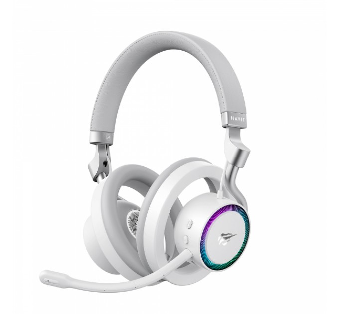 Бездротові ігрові навушники HAVIT Fuxi-H8 White + Gray