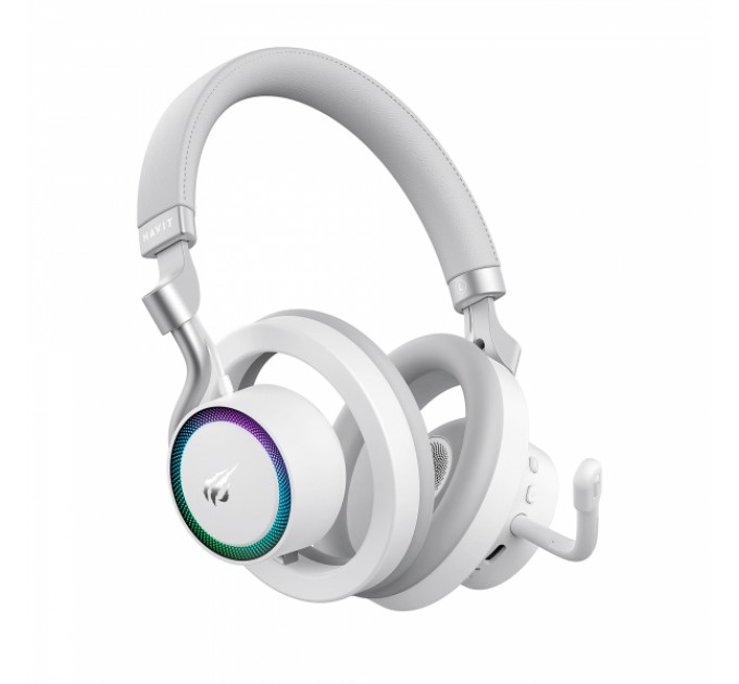 Бездротові ігрові навушники HAVIT Fuxi-H8 White + Gray