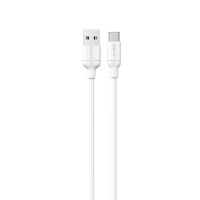 Кабель USB - USB-C HAVIT CB674 3A 1м White (silicone)
