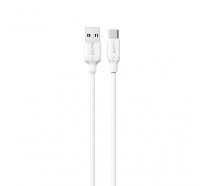 Кабель USB - USB-C HAVIT CB674 3A 1м White (silicone)
