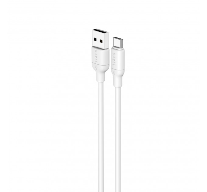 Кабель USB - USB-C HAVIT CB674 3A 1м White (silicone)