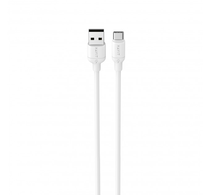Кабель USB - USB-C HAVIT CB674 3A 1м White (silicone)