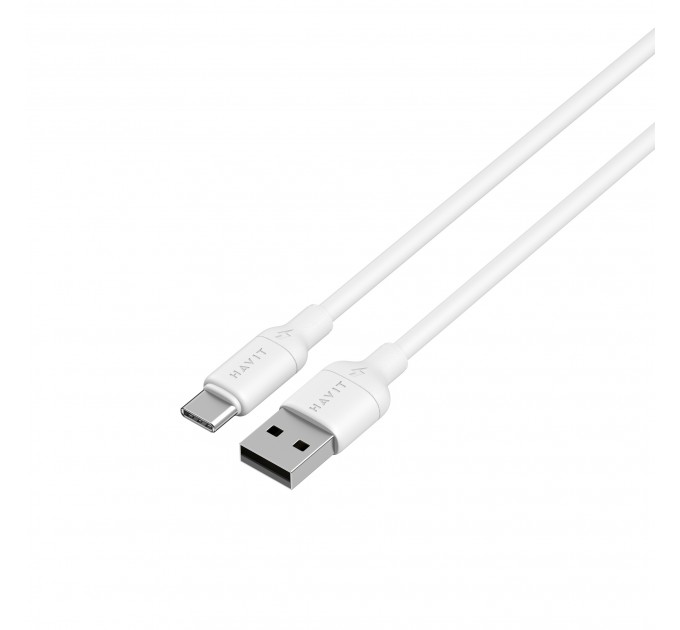 Кабель USB - USB-C HAVIT CB674 3A 1м White (silicone)