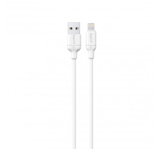 Кабель USB - Lightning HAVIT CB675 2A 1м White (silicone)