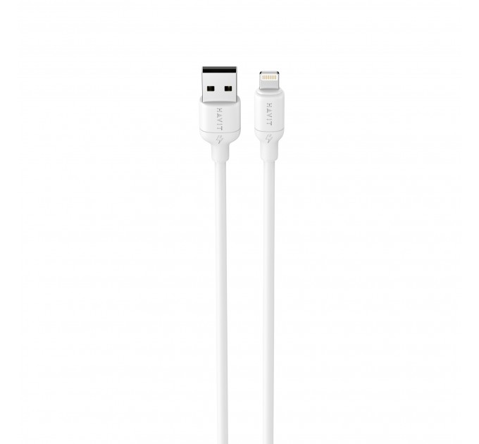 Кабель USB - Lightning HAVIT CB675 2A 1м White (silicone)
