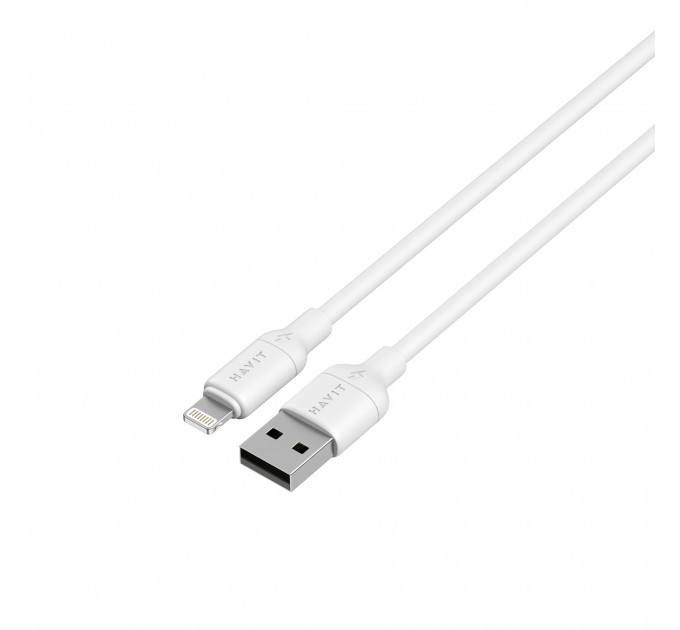 Кабель USB - Lightning HAVIT CB675 2A 1м White (silicone)