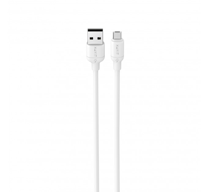 Кабель USB - Micro USB HAVIT CB678 3A 1м White (silicone)