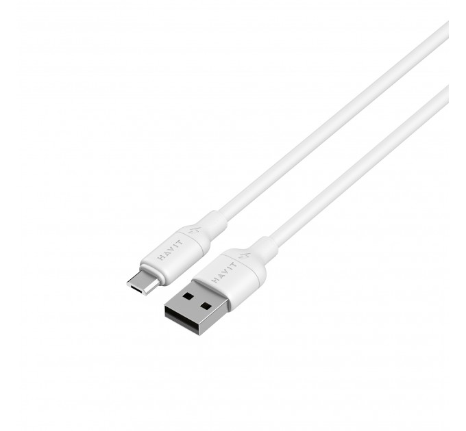 Кабель USB - Micro USB HAVIT CB678 3A 1м White (silicone)