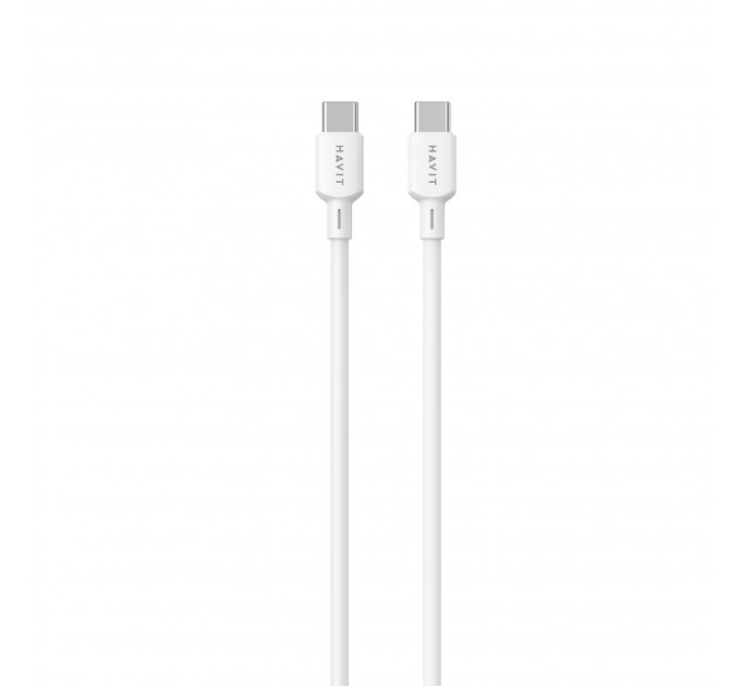 Кабель USB-C - USB-C HAVIT CBX310 PD60W 3A 2м White