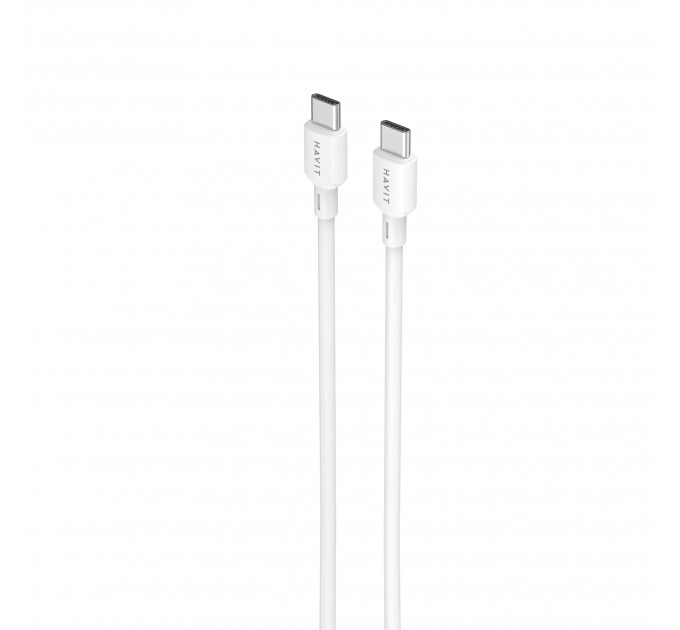 Кабель USB-C - USB-C HAVIT CBX310 PD60W 3A 2м White