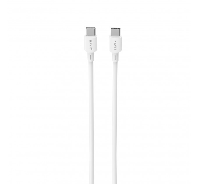 Кабель USB-C - USB-C HAVIT CBX310 PD60W 3A 2м White