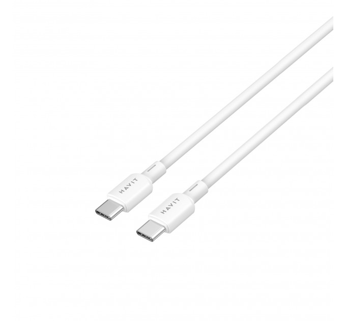 Кабель USB-C - USB-C HAVIT CBX310 PD60W 3A 2м White