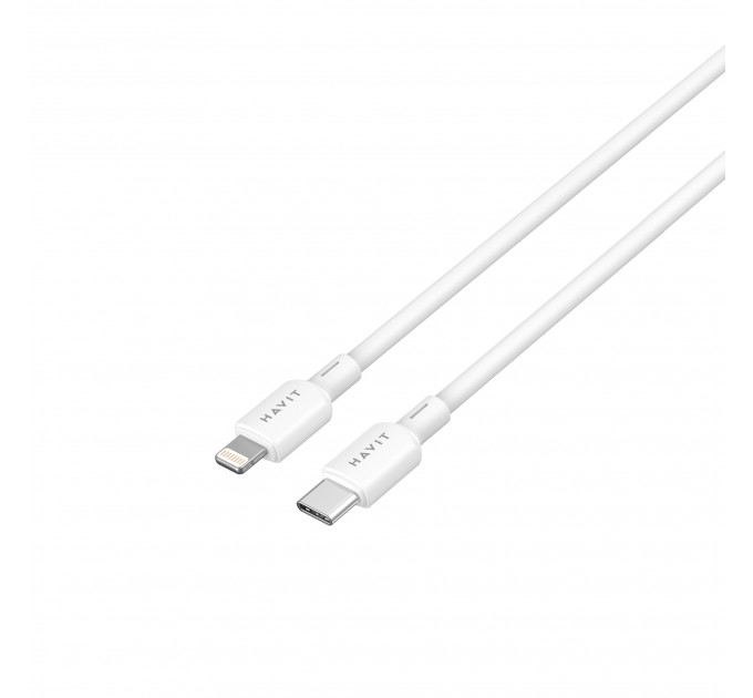 Кабель USB-C - Lightning HAVIT CBX311 PD30W 3A 2м White