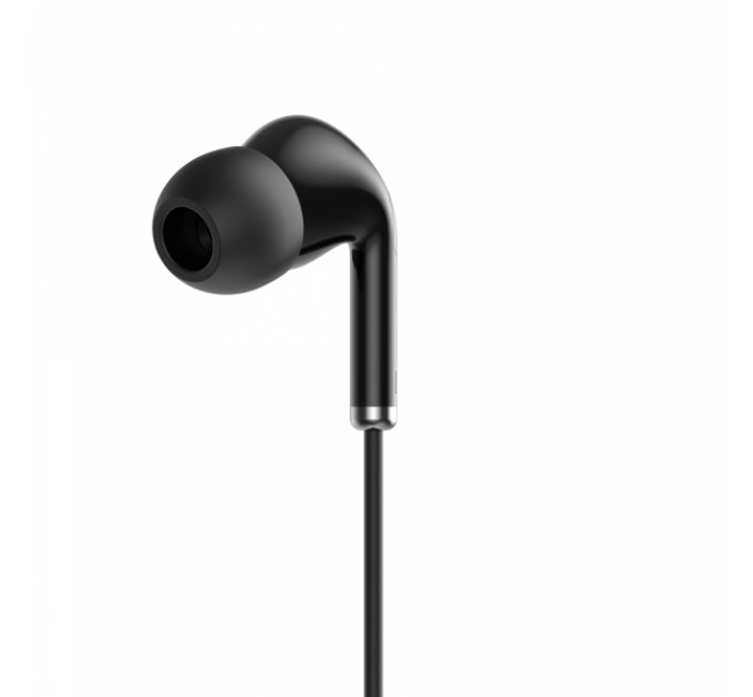 Вакуумні навушники з мікрофоном HAVIT HV-E306P Black