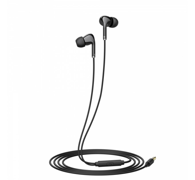 Вакуумні навушники з мікрофоном HAVIT HV-E306P Black