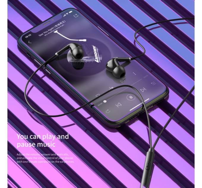 Вакуумні навушники з мікрофоном HAVIT HV-E306P Black