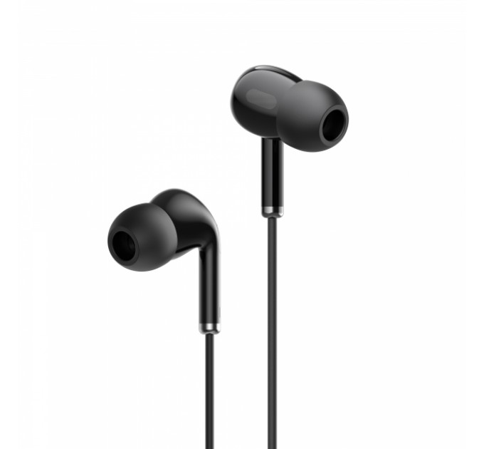 Вакуумні навушники з мікрофоном HAVIT HV-E306P Black