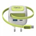 Зарядний пристрій HAVIT UC251 GaN 35W USB-A+USB-C +Кабель USB-C Gray/Green