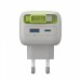 Зарядний пристрій HAVIT UC251 GaN 35W USB-A+USB-C +Кабель USB-C Gray/Green