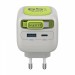 Зарядний пристрій HAVIT UC253 GaN 65W USB-A+USB-C +Кабель USB-C Gray/Green