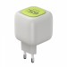 Зарядний пристрій HAVIT UC253 GaN 65W USB-A+USB-C +Кабель USB-C Gray/Green