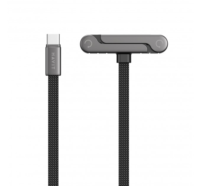 Кабель USB-C - USB-C HAVIT CB6387 PD60W 3A 1.2м with Holder