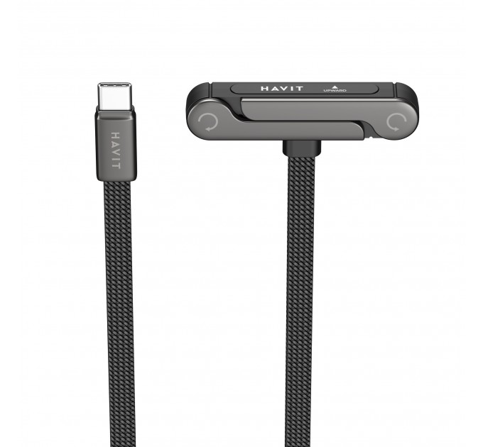 Кабель USB-C - USB-C HAVIT CB6387 PD60W 3A 1.2м with Holder