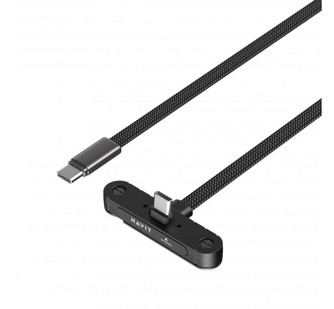 Кабель USB-C - USB-C HAVIT CB6387 PD60W 3A 1.2м with Holder