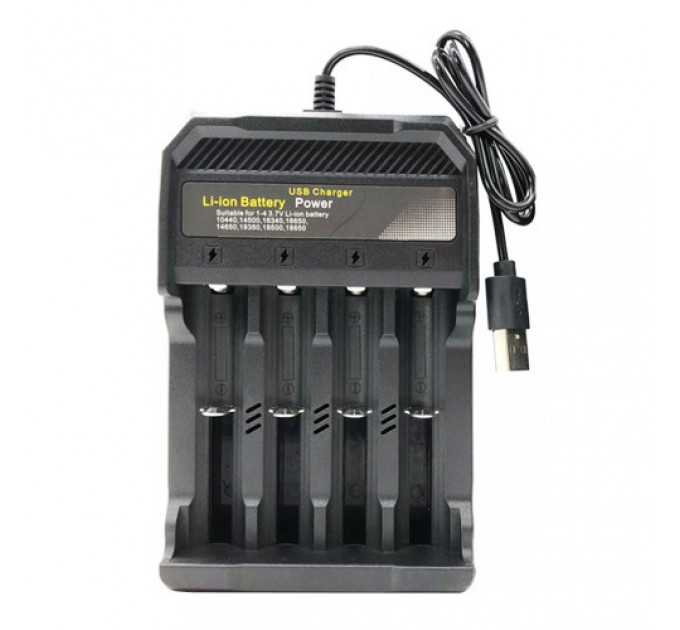 Зарядное устройство MS-5D84A, 4х10440/14500/16340/16650/14650/18350/18500/18650, 3.7V