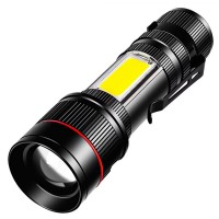 Фонарь BL-520-T6+COB, Li-Ion аккум., ЗУ microUSB, zoom, Box