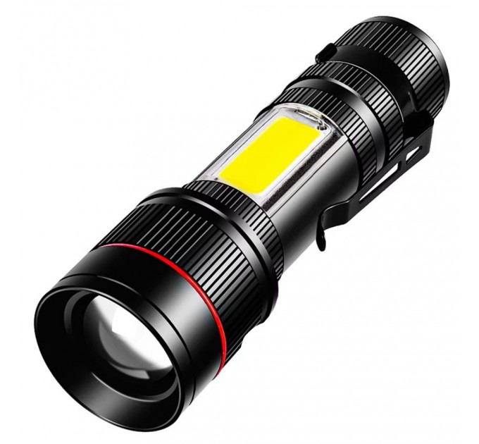 Фонарь BL-520-T6+COB, Li-Ion аккум., ЗУ microUSB, zoom, Box