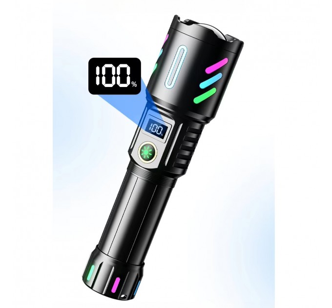 Фонарь NIGHT VISION FLUORESCENCE W514/1143-WHITE LASER LED PM10-TG, 1x26650, Power Bank, ЗУ Type-C, zoom
