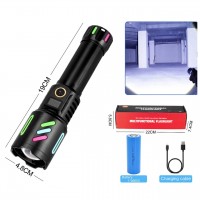 Фонарь NIGHT VISION FLUORESCENCE W514/1143-WHITE LASER LED PM10-TG, 1x26650, Power Bank, ЗУ Type-C, zoom